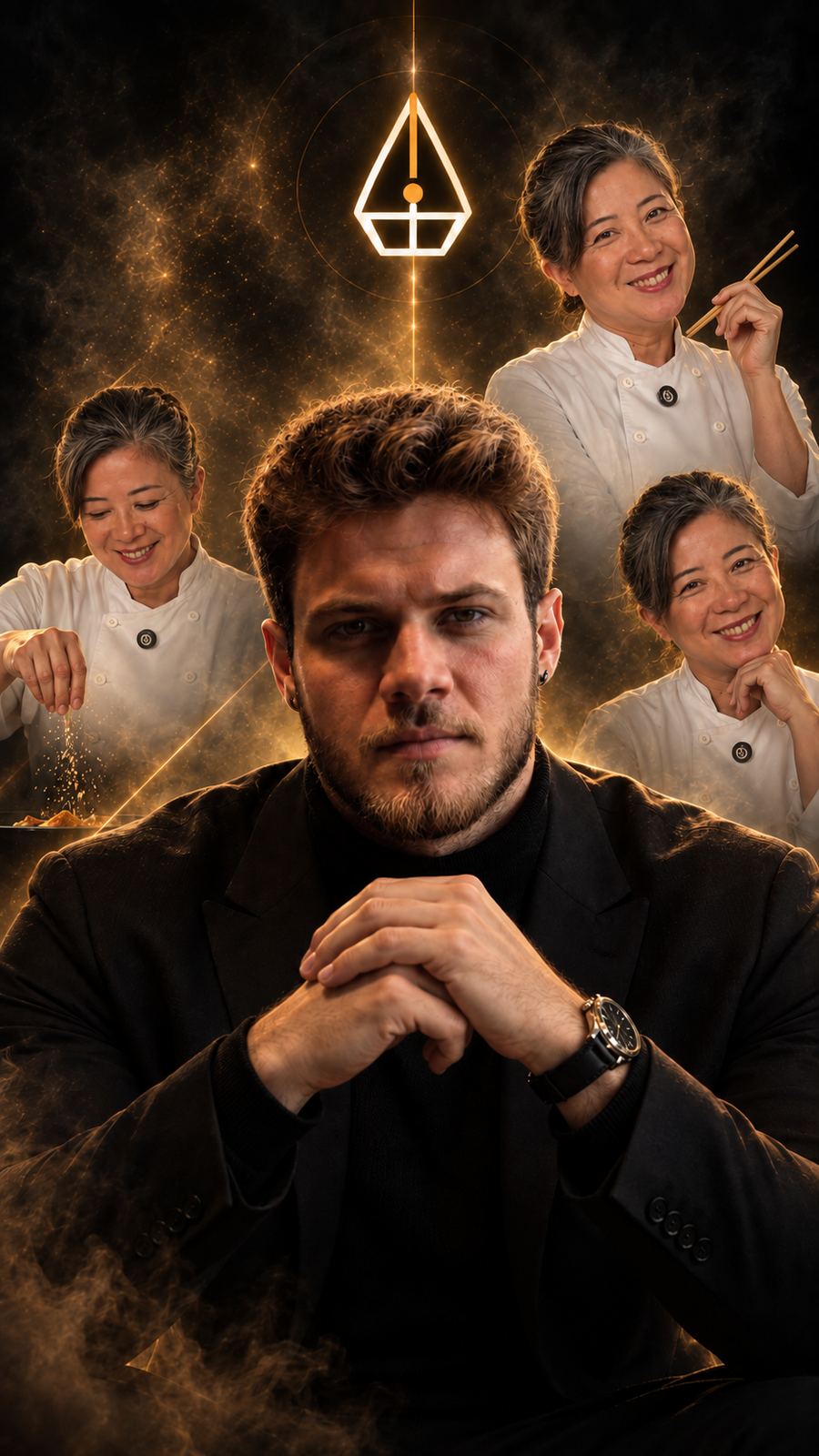 Carlos with the culinary expert