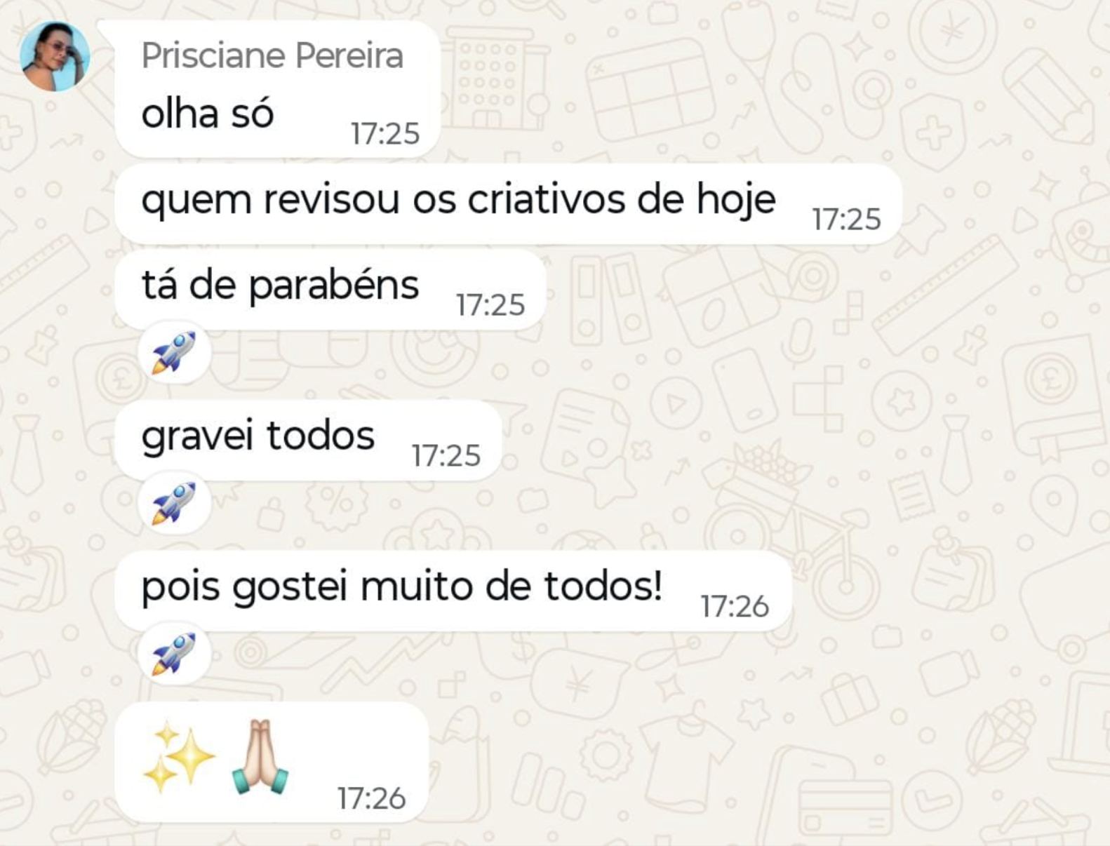 Testimonial from Prisciane Pereira